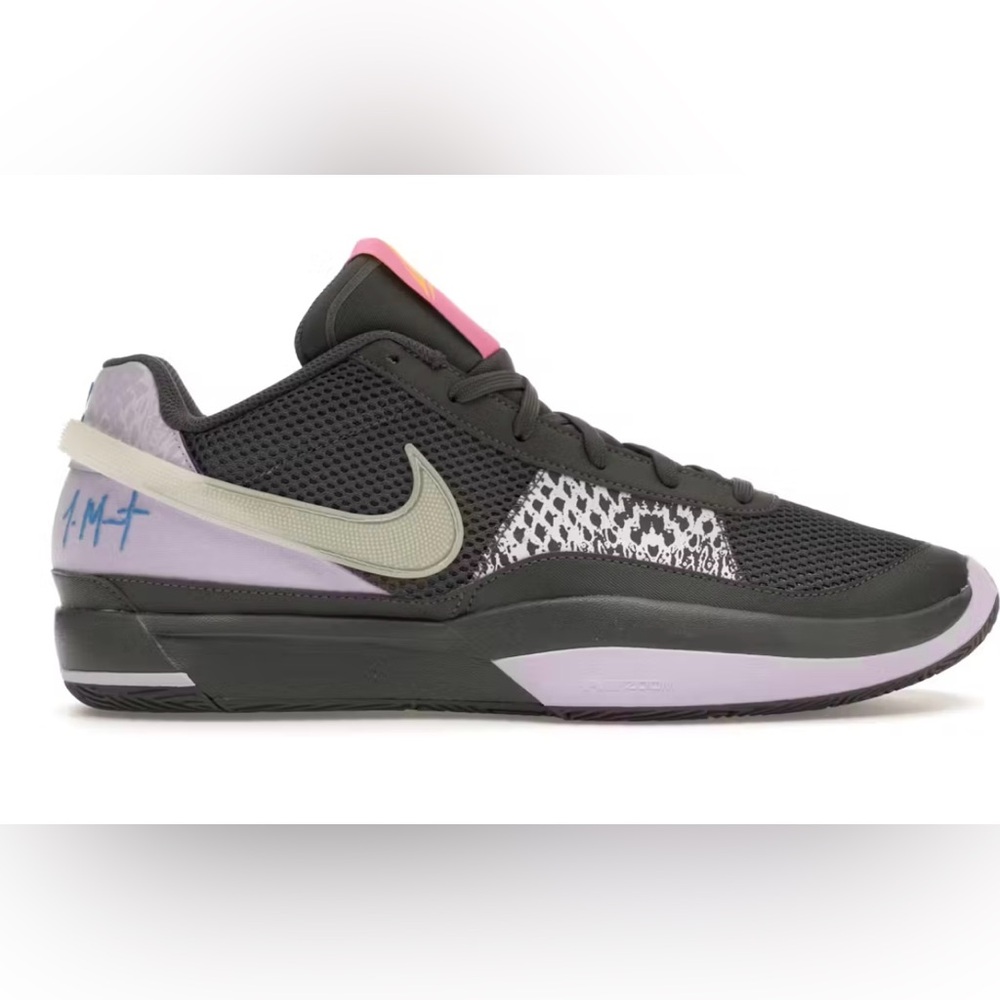 NWOB! Nike Ja Morant 1 Personal Touch Basketball Sneakers in Lilac/ Gray Size 19
